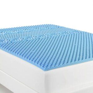 The Big One Memory Foam Mattress Topper, Blue, Twin